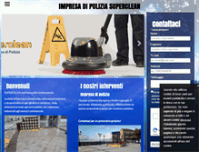 Tablet Screenshot of impresadipuliziasuperclean.com